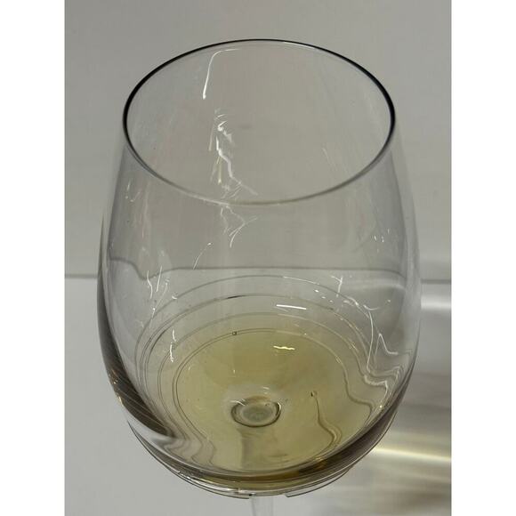 NWT Amber Swirl White Wine Goblet - Elegant Glassware KK508 - Picture 2 of 3